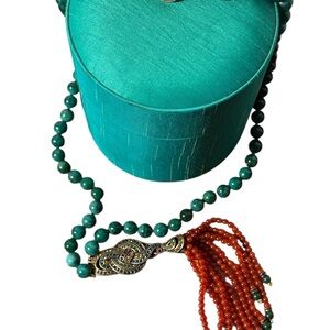 Elegant Heidi Daus Beaded Tassel Necklace